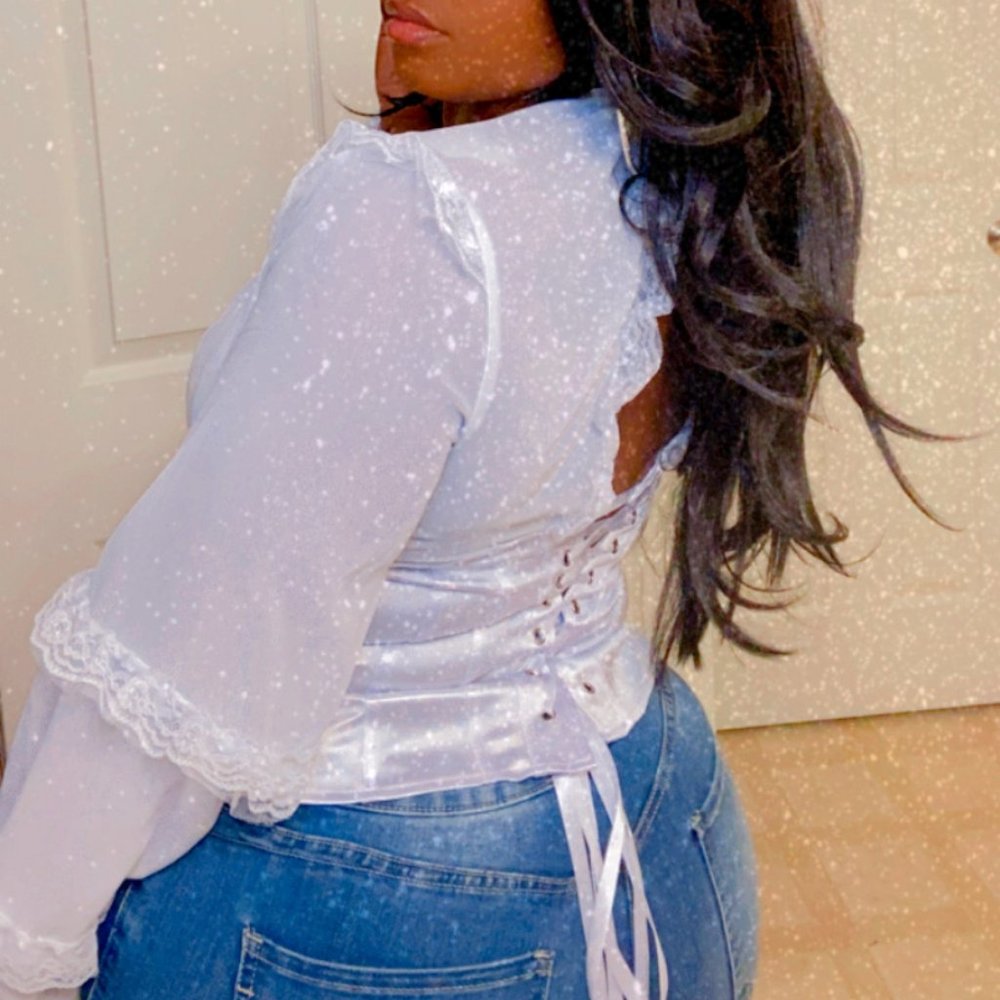 White Blouse with Corset